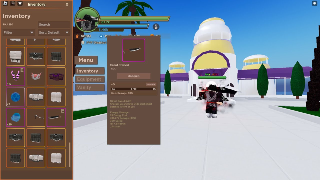 Great Sword Showcase |🎃 Dragon Blox 🎃| ROBLOX