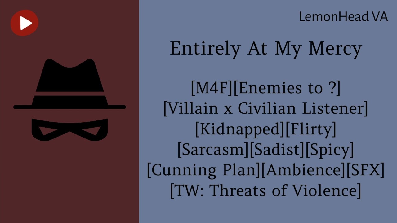 Entirely At My Mercy [M4F ASMR Roleplay] [Villain x Civilian Listener]