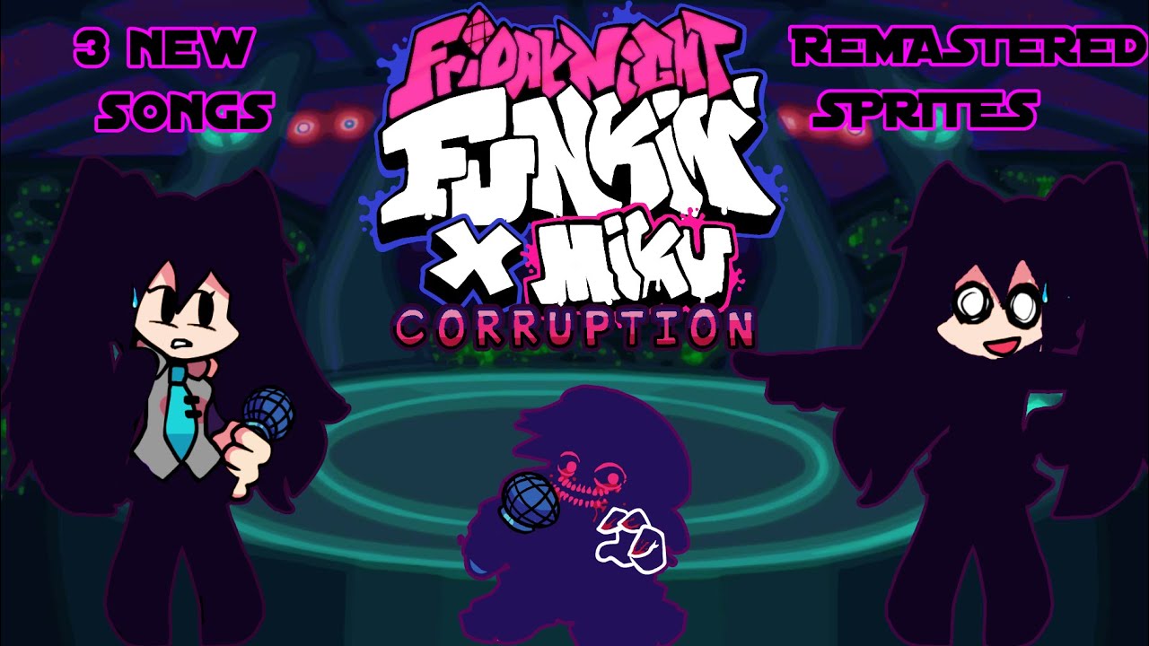 Friday Night Funkin Mod - Hatsune Miku Corruption Full week (3 NEW SONGS AND UPDATED SPRITES)