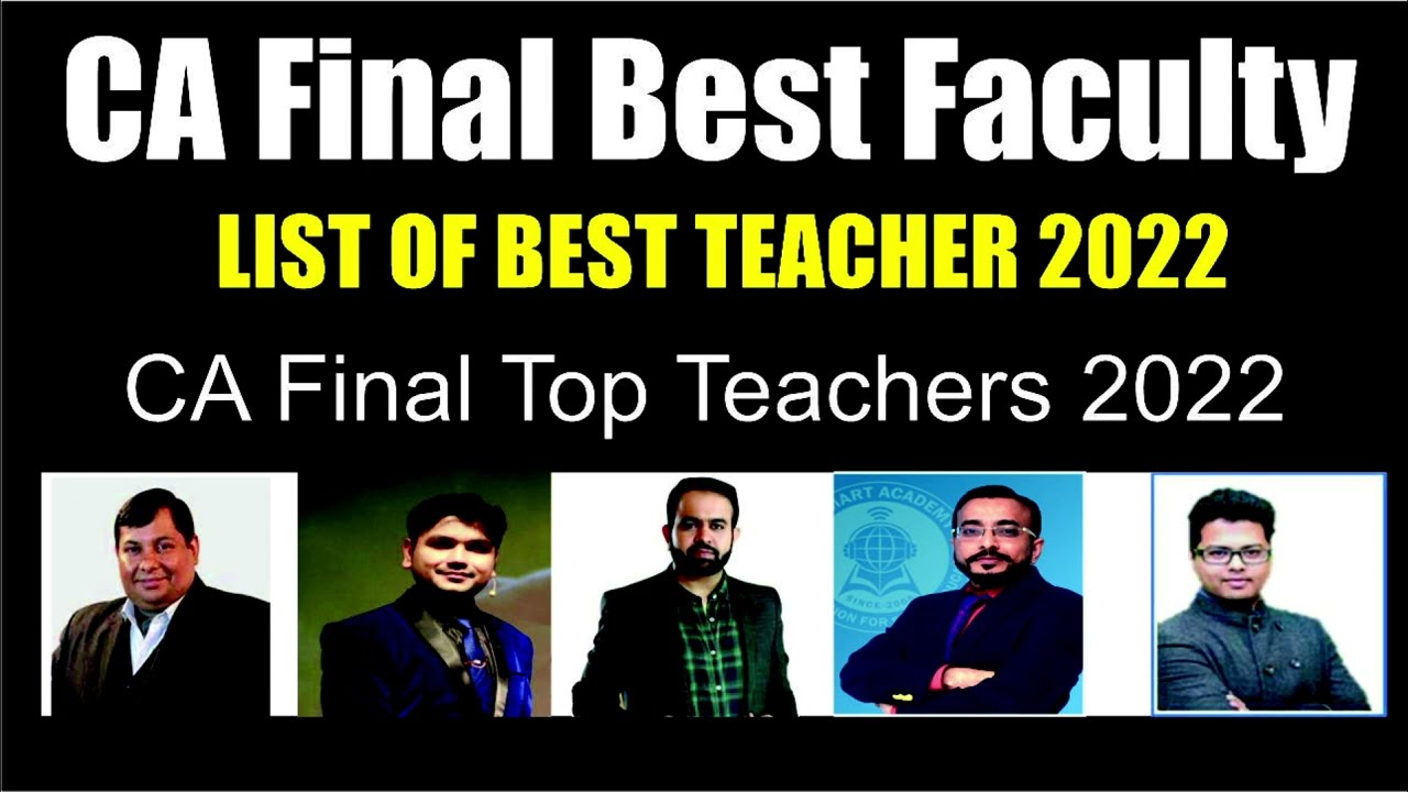 CA Final best Teacher | CA Final Faculty | CA Final Group 1 best Teacher