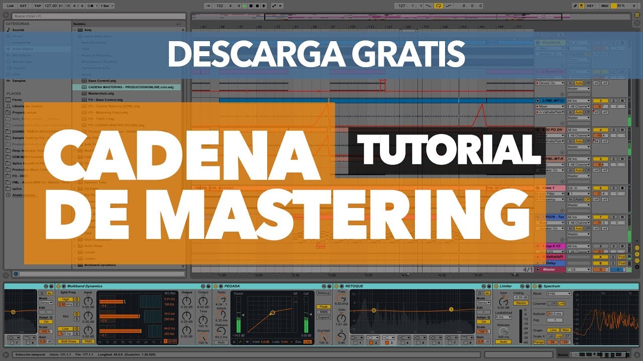 Cadena de Mastering para Ableton Live + Tutorial Básico | Descarga Gratis