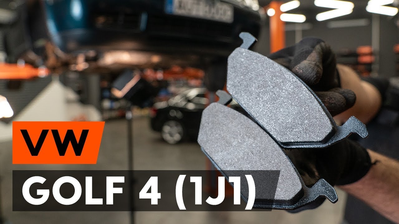 Как да сменим предни спирачни накладки / накладки на VW GOLF 4 (1J1) [ИНСТРУКЦИЯ AUTODOC]