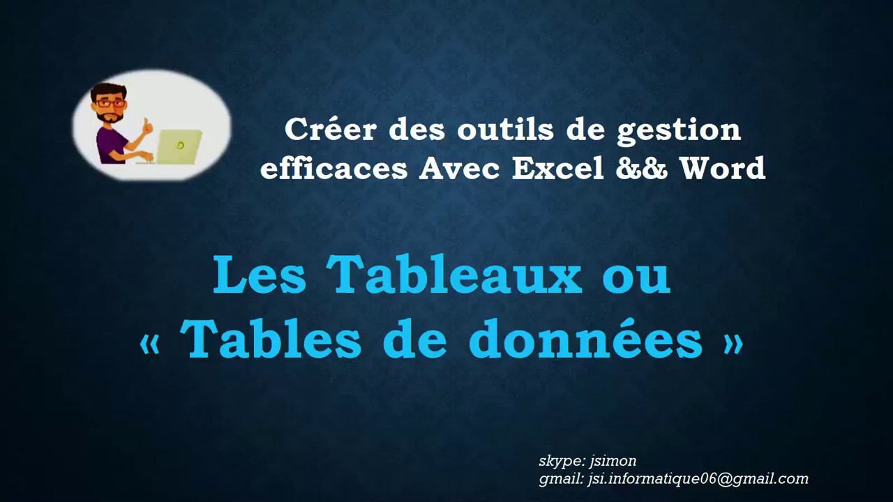 tuto Excel:  Les tableaux ou tables de donn&eacute;es, c'est magique !!