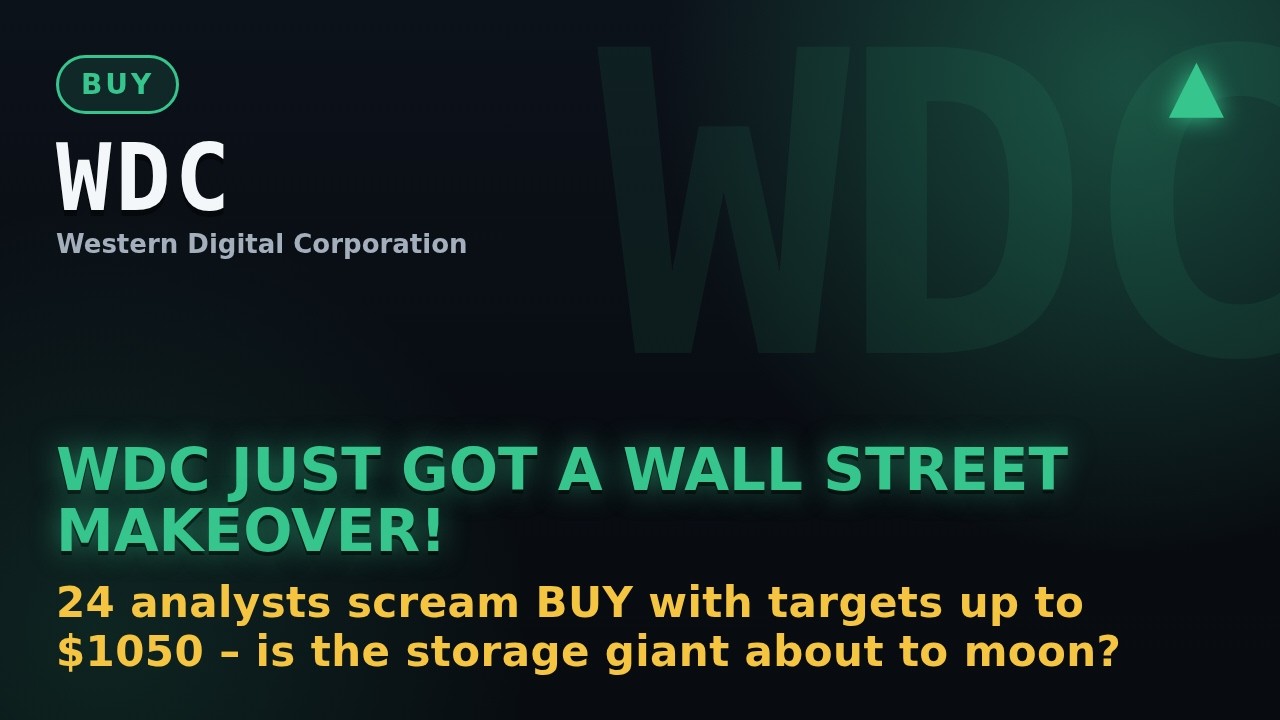 WDC Analysis | Sep 2026 Profits Exploded! $3B Net, $1,050 Target?