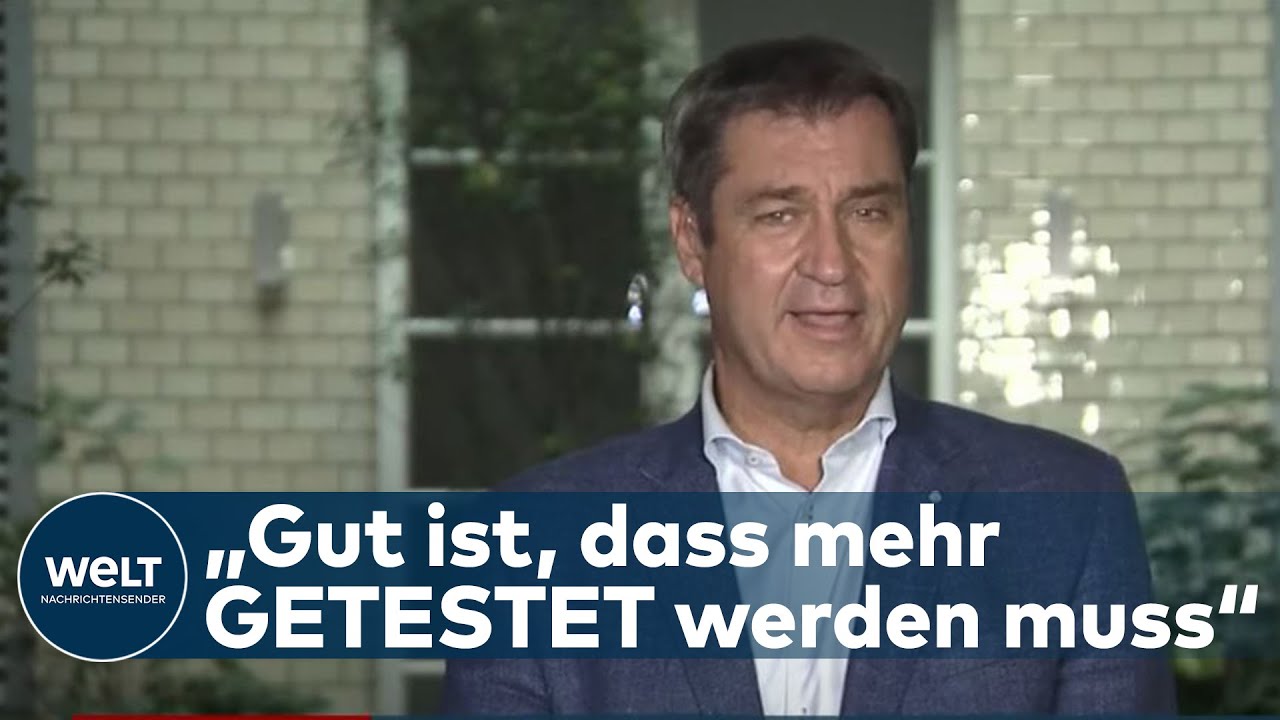 MARKUS SÖDER UNZUFRIEDEN: Hätte von Corona-Konferenz mehr Ideen erwartet | WELT Interview