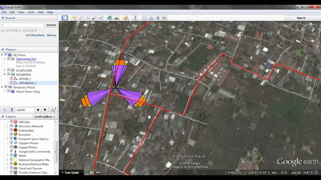 Make Route By Google Earth