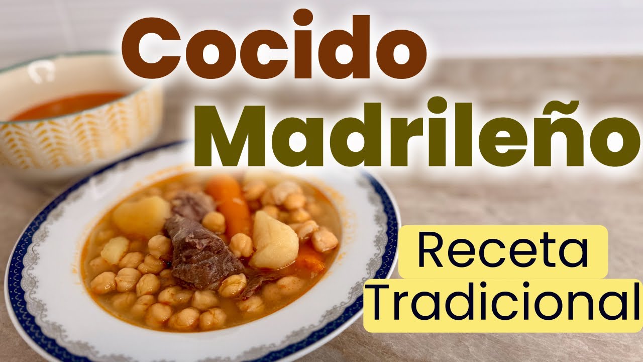🍲 COCIDO MADRILEÑO CASERO | Receta Tradicional Paso a Paso 😍