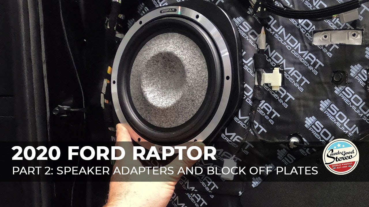 2020 Ford F-150 Raptor Custom Stereo System - Part 2 - Custom Speaker Adapters and Block Off Plates