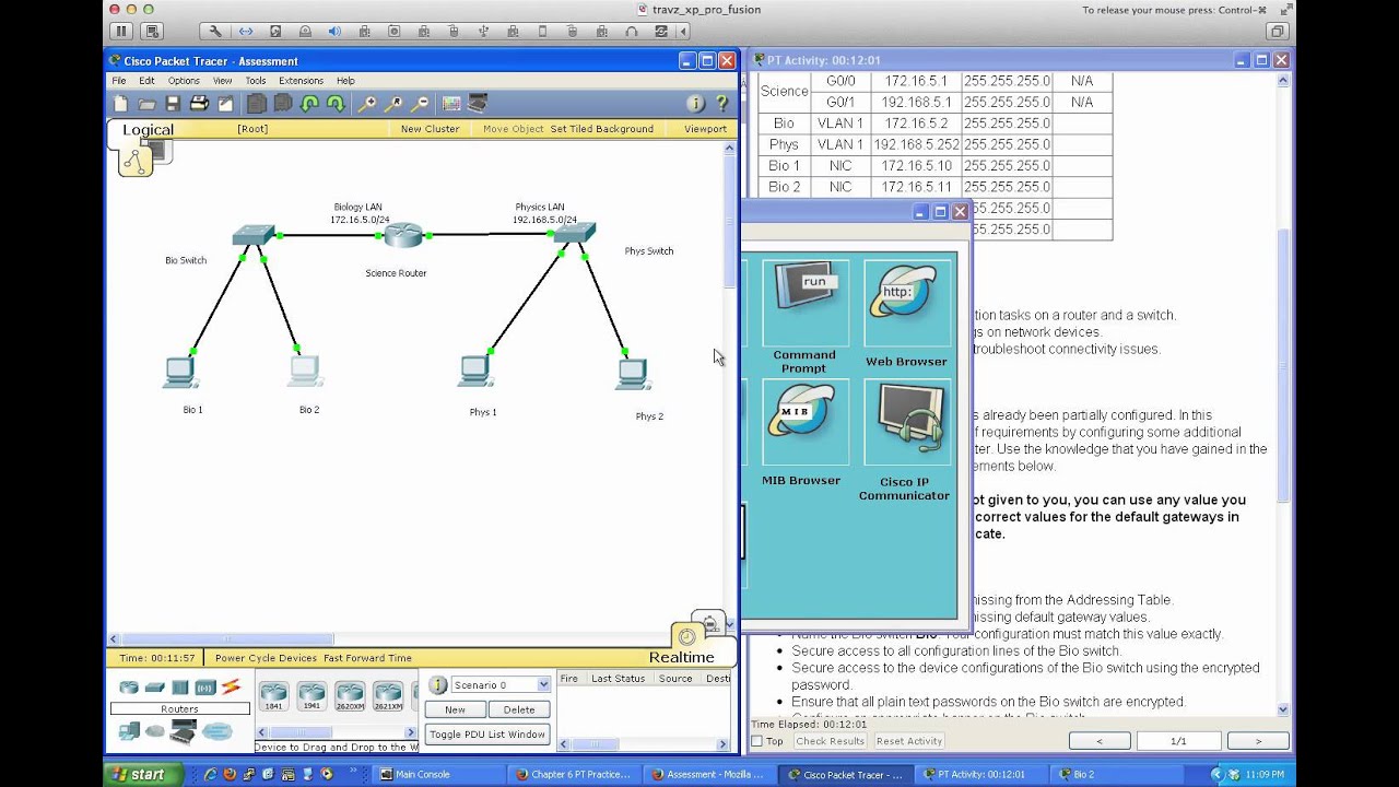 Spring 2014 - CSI157-841 (Week 4 - 02182014) - Chapter 6 Packet Tracer Skills Assessment Tutorial
