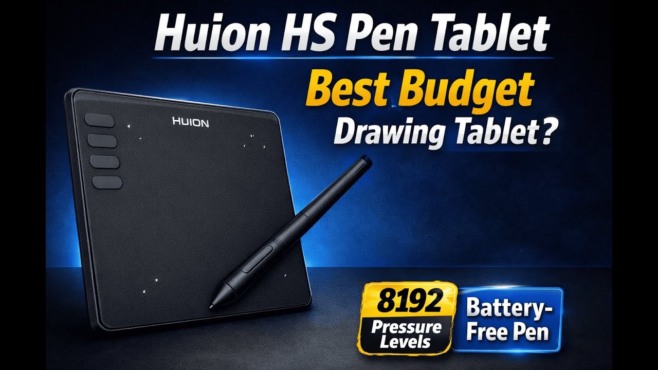 Huion HS64 Pen Tablet Full Set up | Best Budget Graphic Pen Tablet