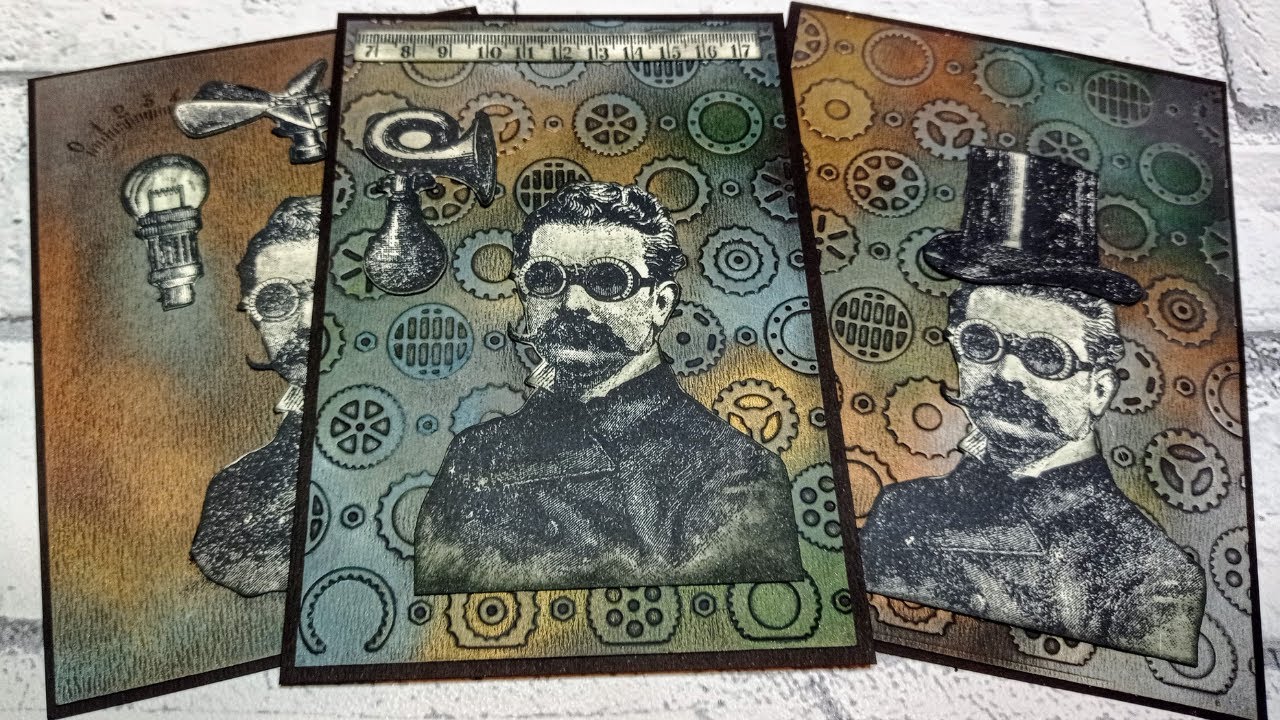 Simple Steampunk Journaling Cards