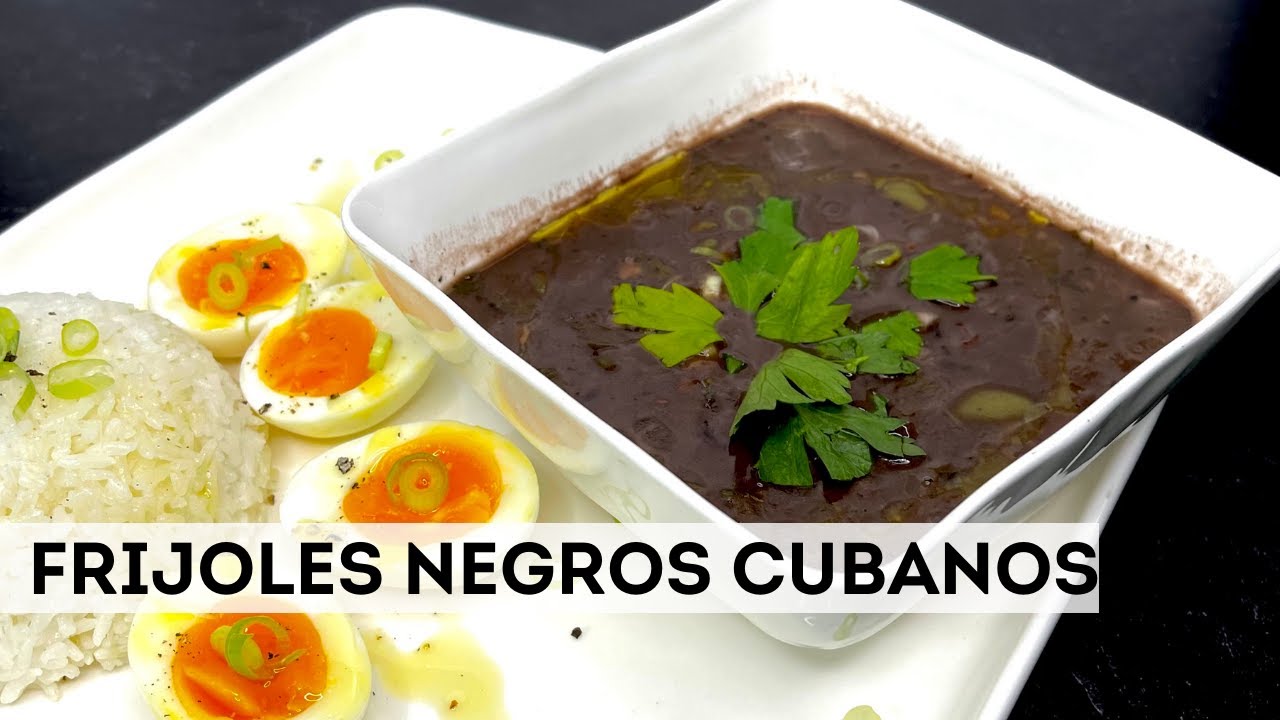 COCINA FRIJOLES NEGROS CUBANOS | receta facil y deliciosa | como hacer frijoles negros