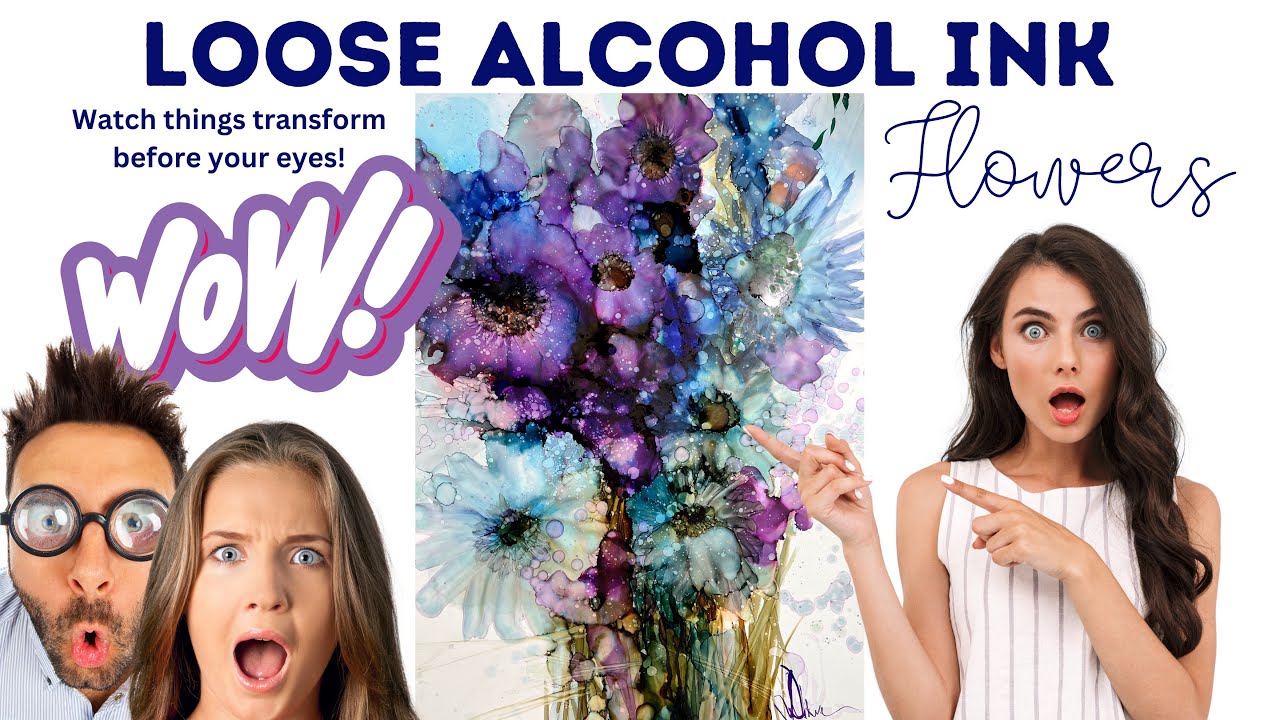 Loose Alcohol Ink FLOWERS