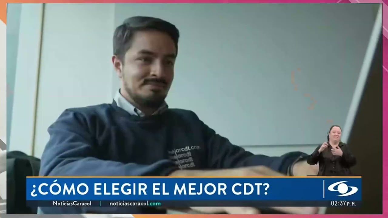 Abrir un CDT nunca fue tan f&aacute;cil. MejorCDT ahora en Colombia Fintech, lo explica en Caracol Noticias