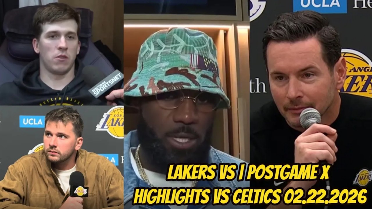 Lakers vs Celtics | Postgame Interviews x Highlights: February 22, 2026