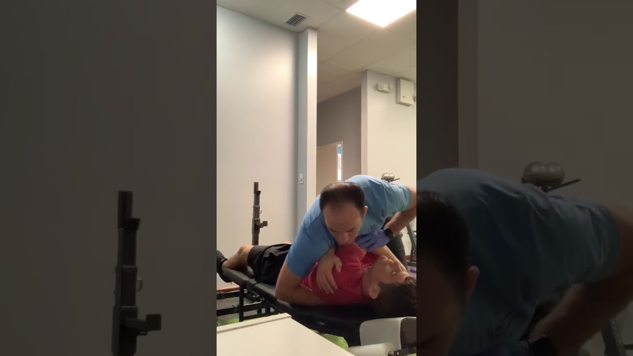 Chiropractic Adjustment to UFC Fighter