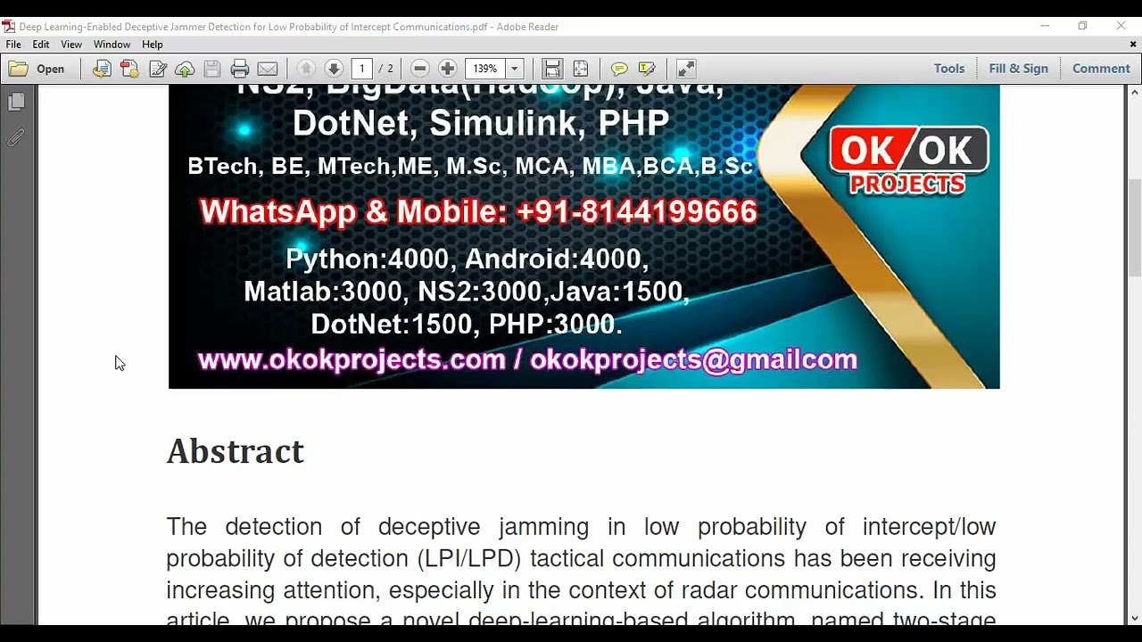 Deep Learning Enabled Deceptive Jammer Detection for Low Probability of Intercept Communications