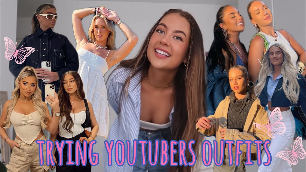recreating youtubers outfits - olivia neill, saffron barker, anastasia kingsnorth, flossie + MORE