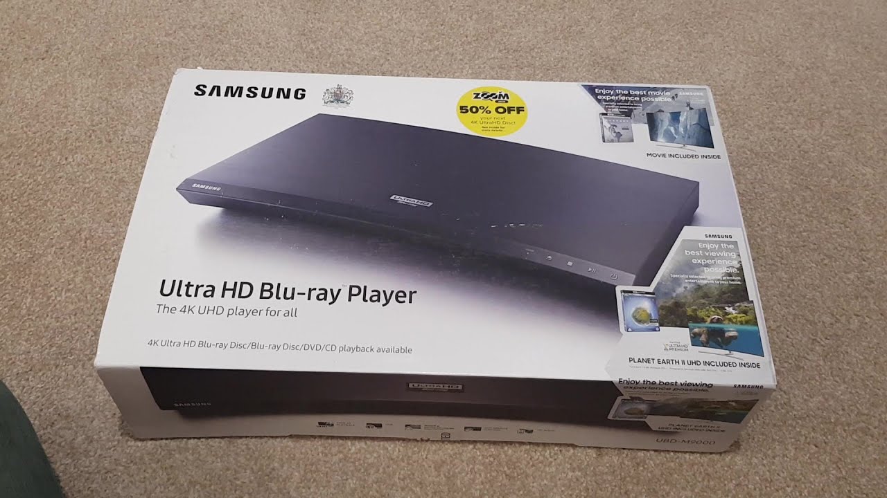 Unboxing Samsung UBD M9000 UHD Blu-ray Player