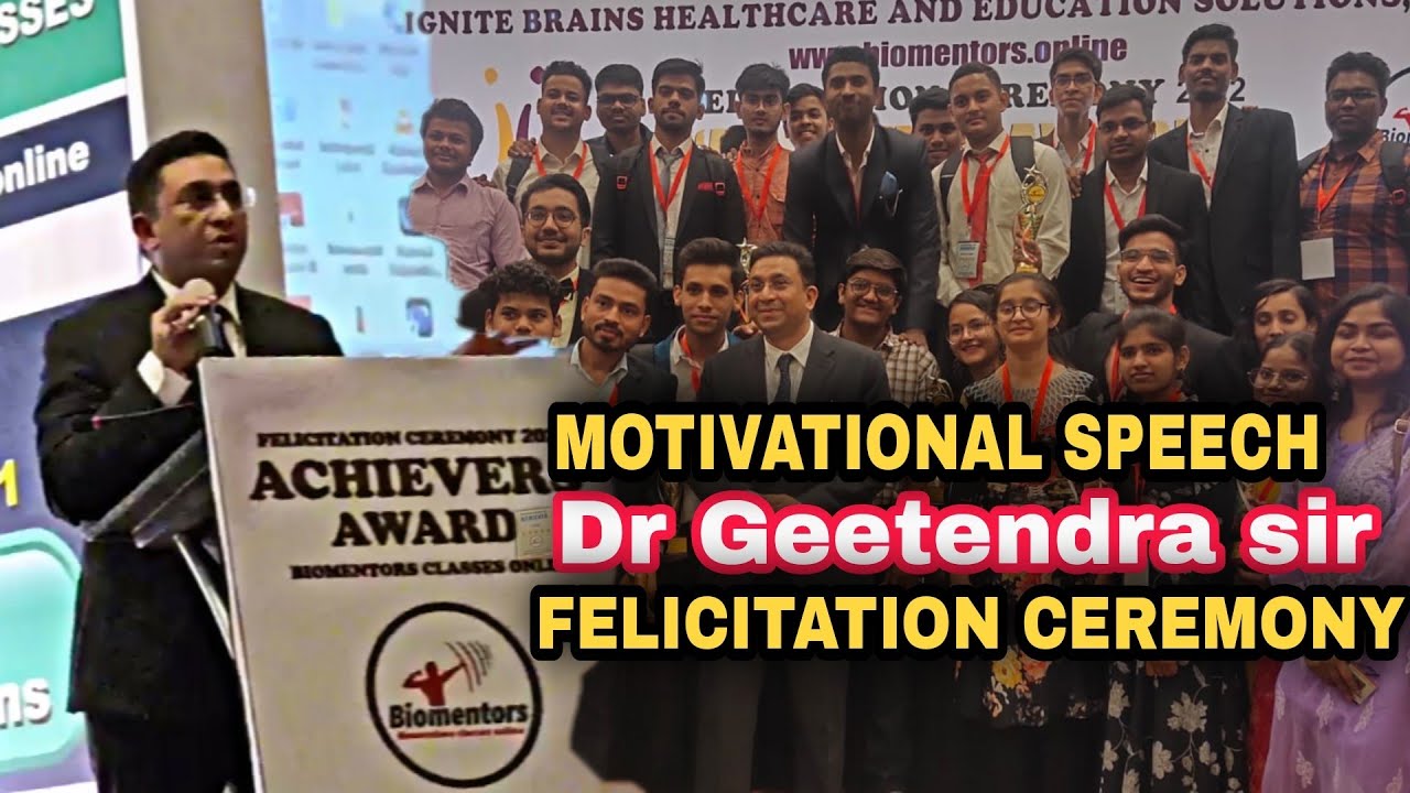 Motivational Speech by Dr Geetendra Sir | biomentors
