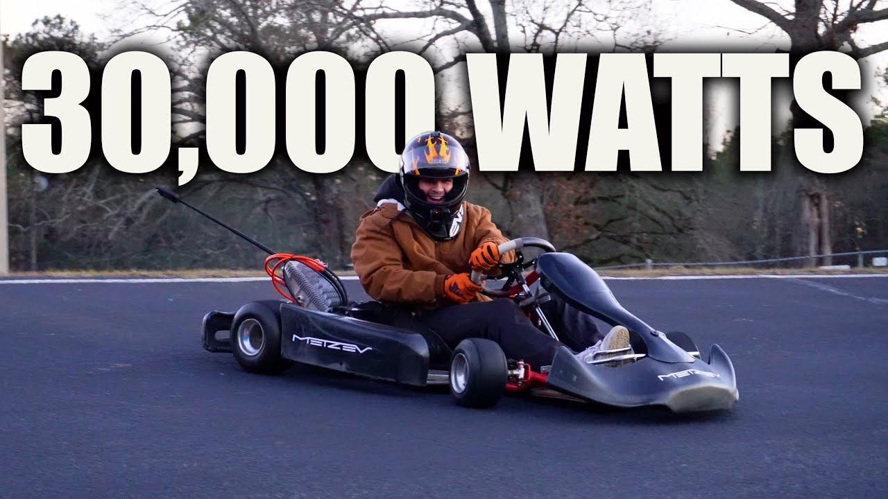 30,000 WATTS BEAST High Speed Electric Go Kart Is Pure DOPAMINE!