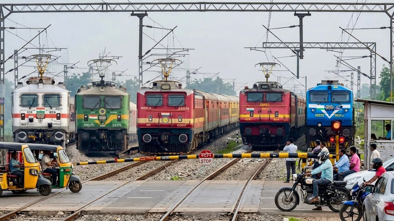 PERFECT RAILGATE CROSSING TRAINS COMPILATION AT RAILWAY GATE | @Railterritorial 