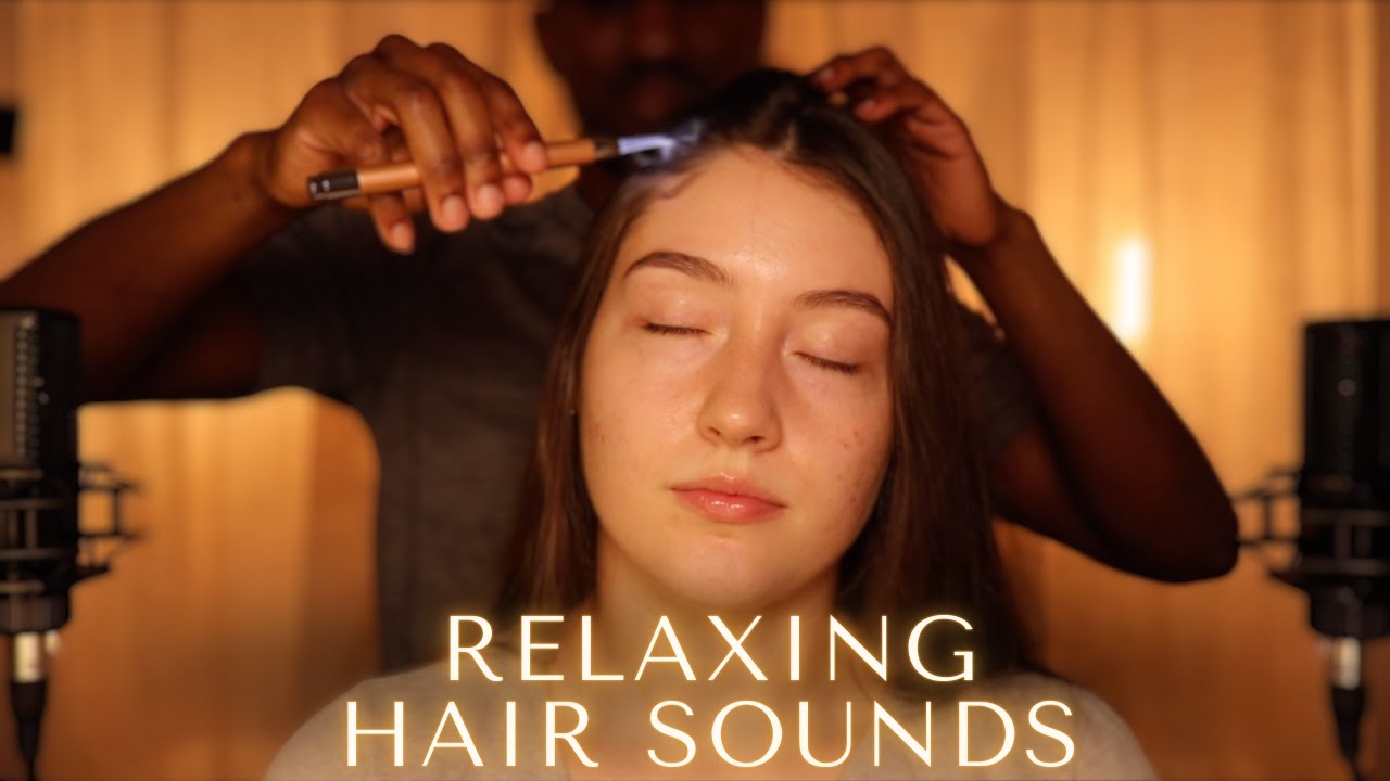 ASMR - playing with my wife's hair