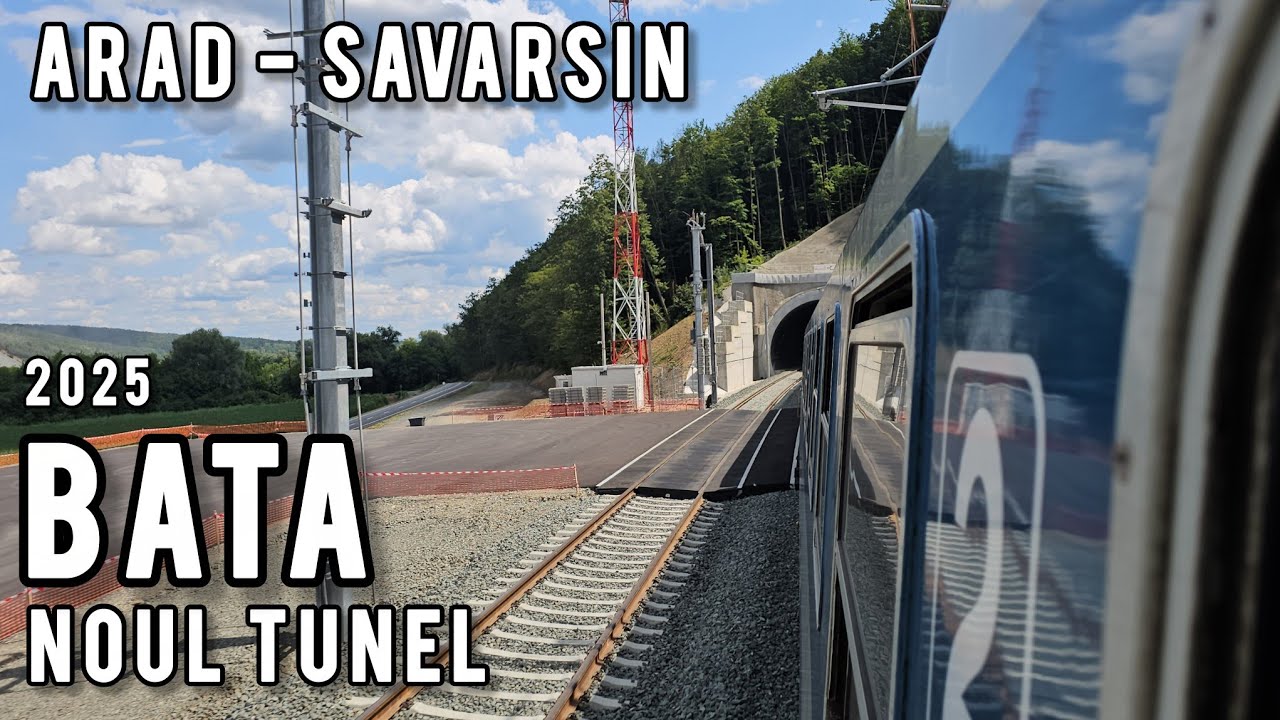 Linie noua data in circulatie | Barzava Noua - Varadia prin tunelul feroviar Bata
