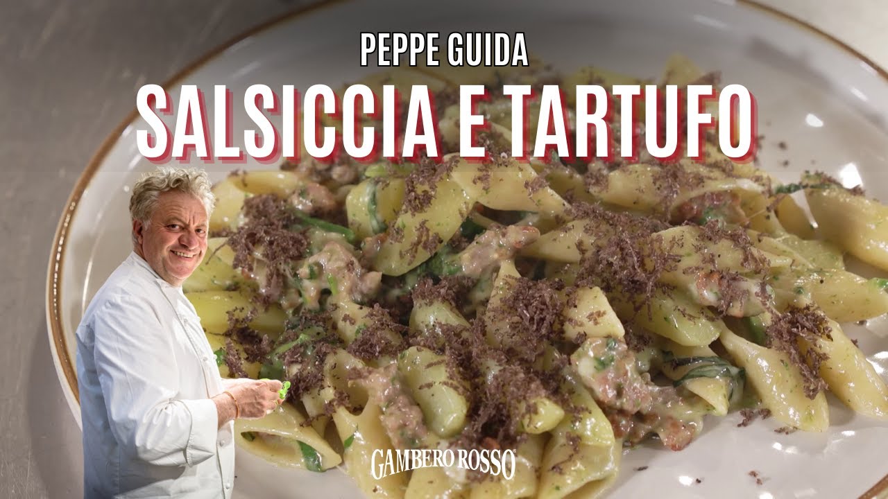 Pasta con PATATE, SALSICCIA, FIORDILATTE e TARTUFO NERO
