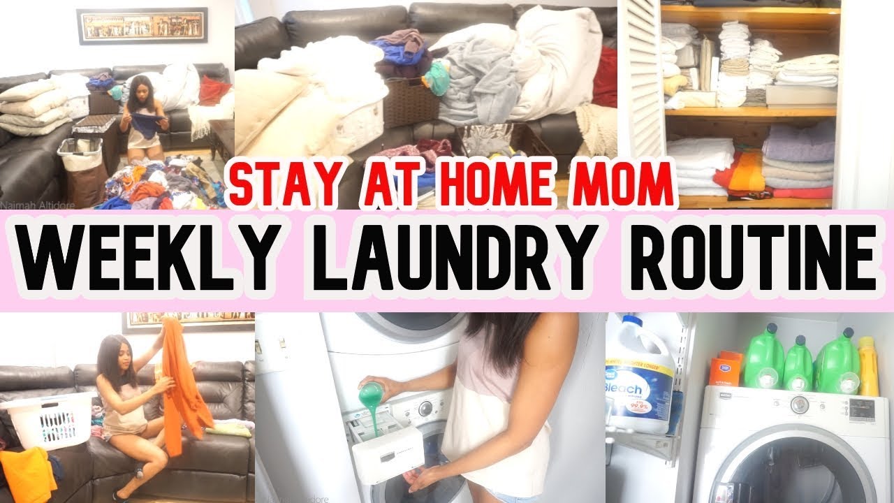 WEEKLY LAUNDRY ROUTINE // CLEANING ROUTINE MOTIVATION // CLEAN WITH ME // SAHM