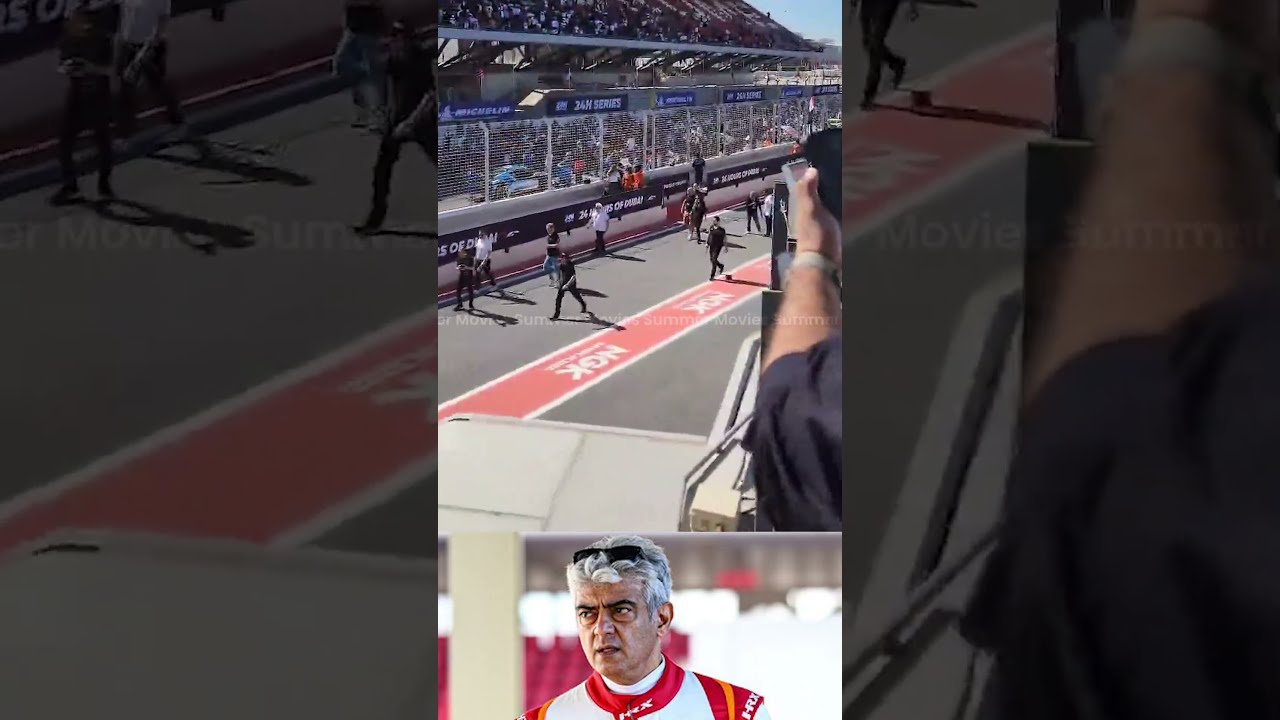 Aaluma Doluma song played in Dubai 24H car race | Ajith Kumar Racing | #ajithkumar #dubai