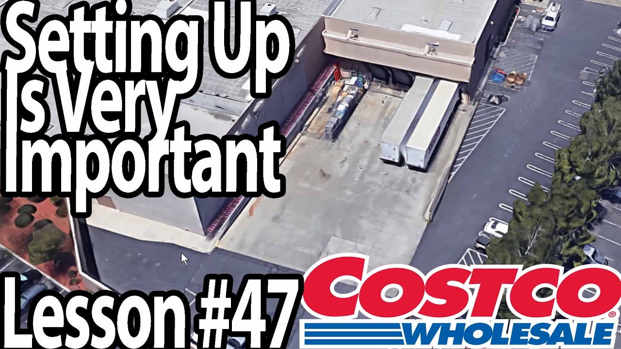 Trucking Lesson 47 - Backing up at another Costco, Yorba Linda