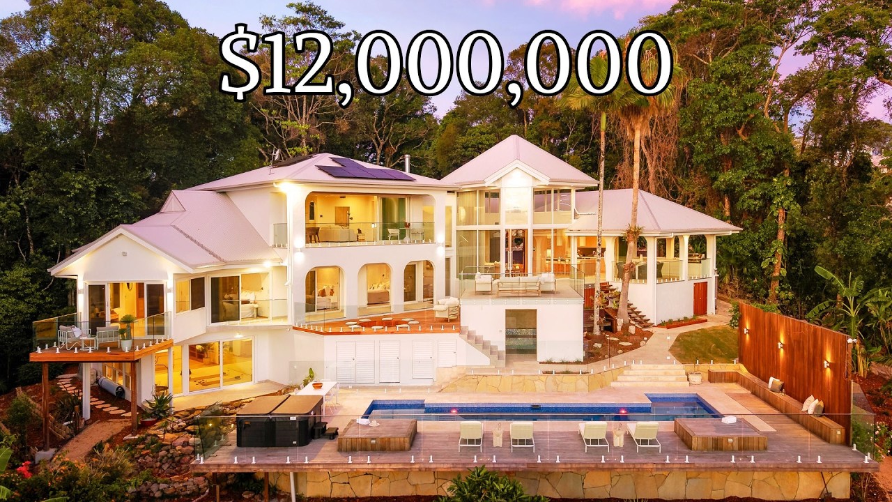 Inside a $12,000,000 Home in Noosa Hinterland w/ Wellness Gym & Steam Room