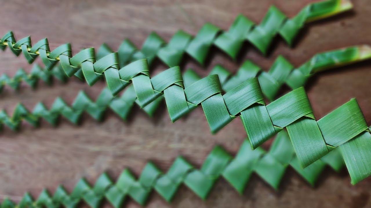 How to make palm beautiful stick (coconut tree leaves)