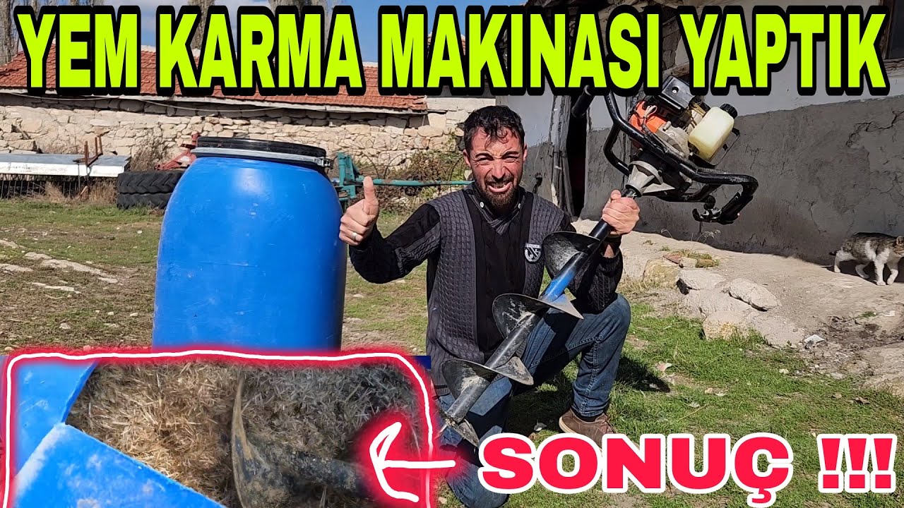 4 İNEKLİK YEM KARMA MAKİNASI YAPTIK~SONUÇ~HÜSRAN