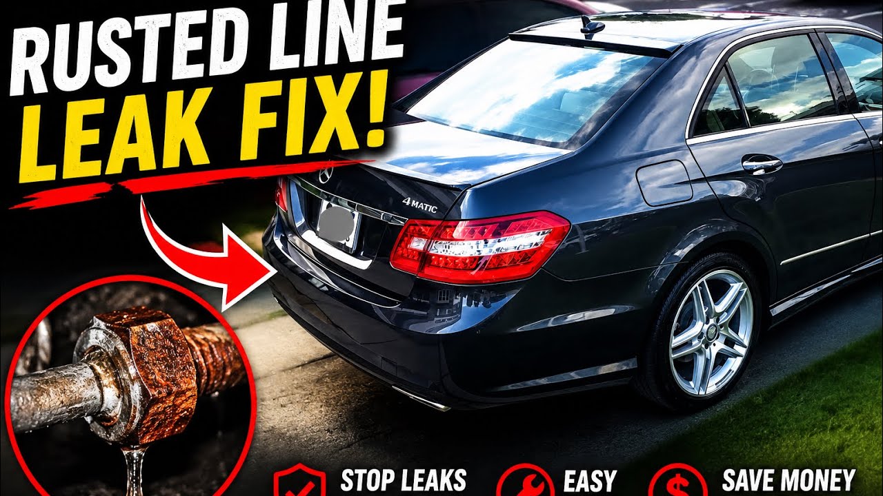 Part 1 | 2013 Mercedes Benz E350 W212: “LINK BELOW” Brake Line Leak from Rust - What do you think?