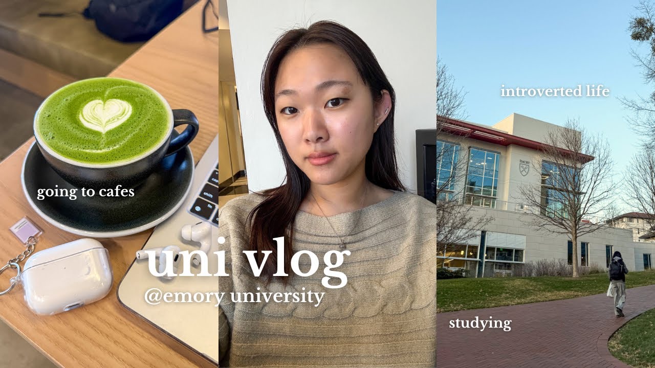 uni vlog 🍵 studying, introverted life, cafes