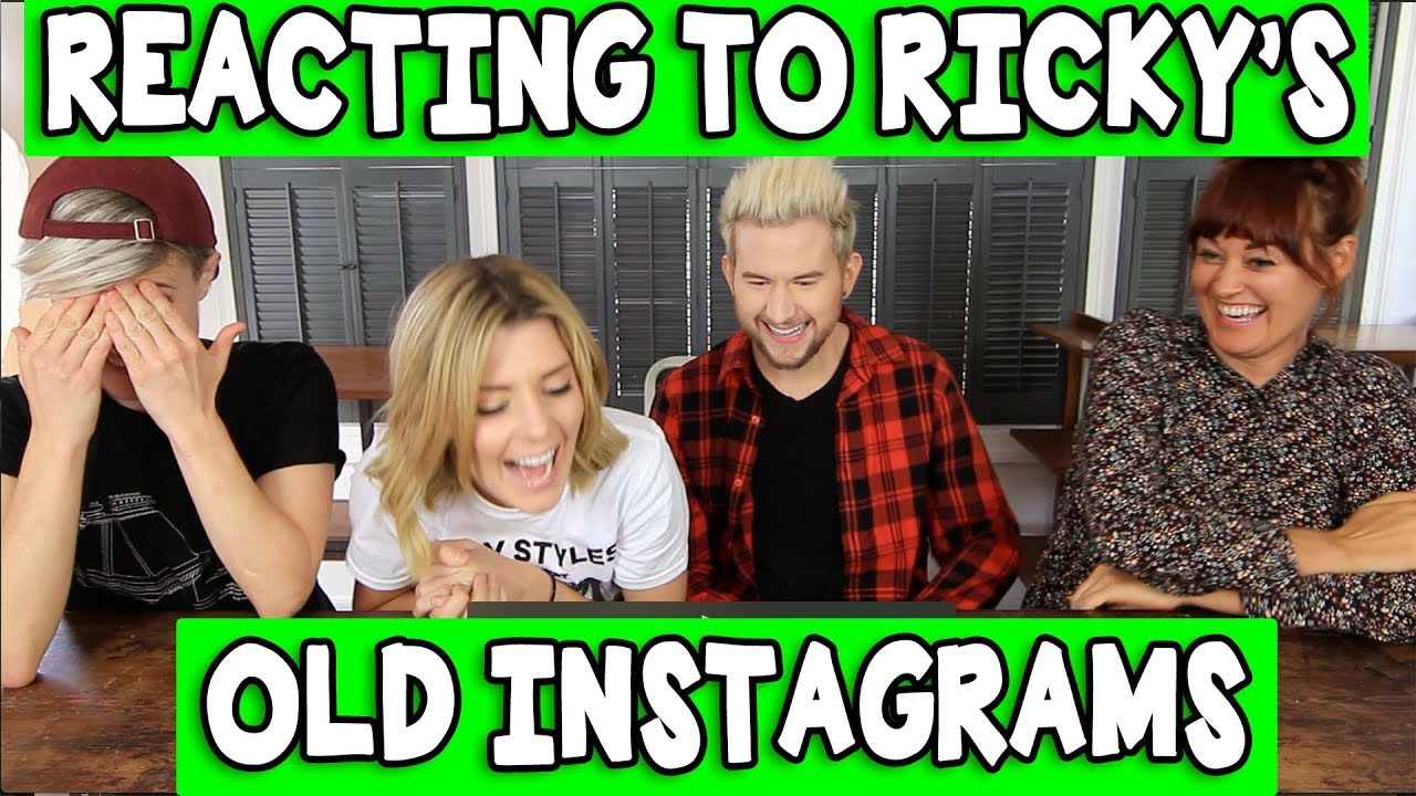 REACTING TO RICKY DILLON'S OLD INSTAGRAMS (w/ Hannah Hart & Mamrie Hart)