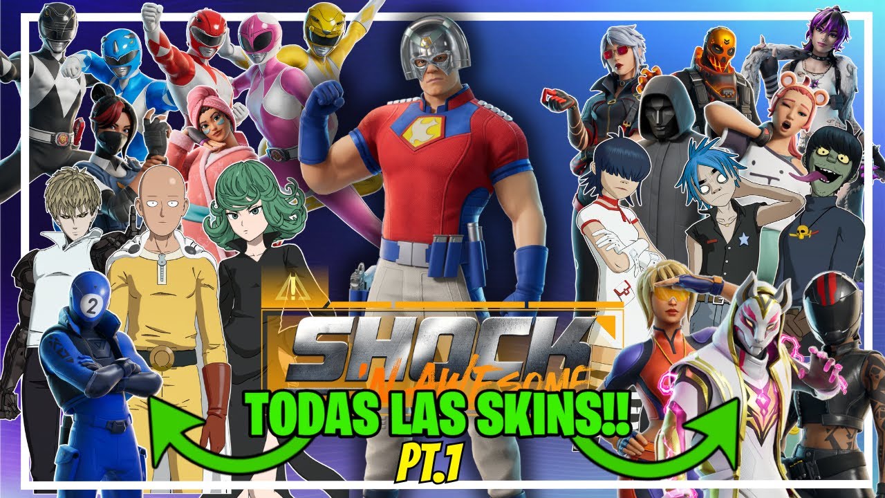 TODAS las SKINS de SHOCK EXPLOSIVO!!! PT.1 | FORTNITE