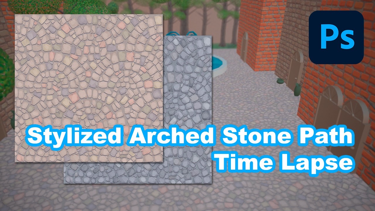 Stylized Arched Stone Path Texture - Speed Up Process