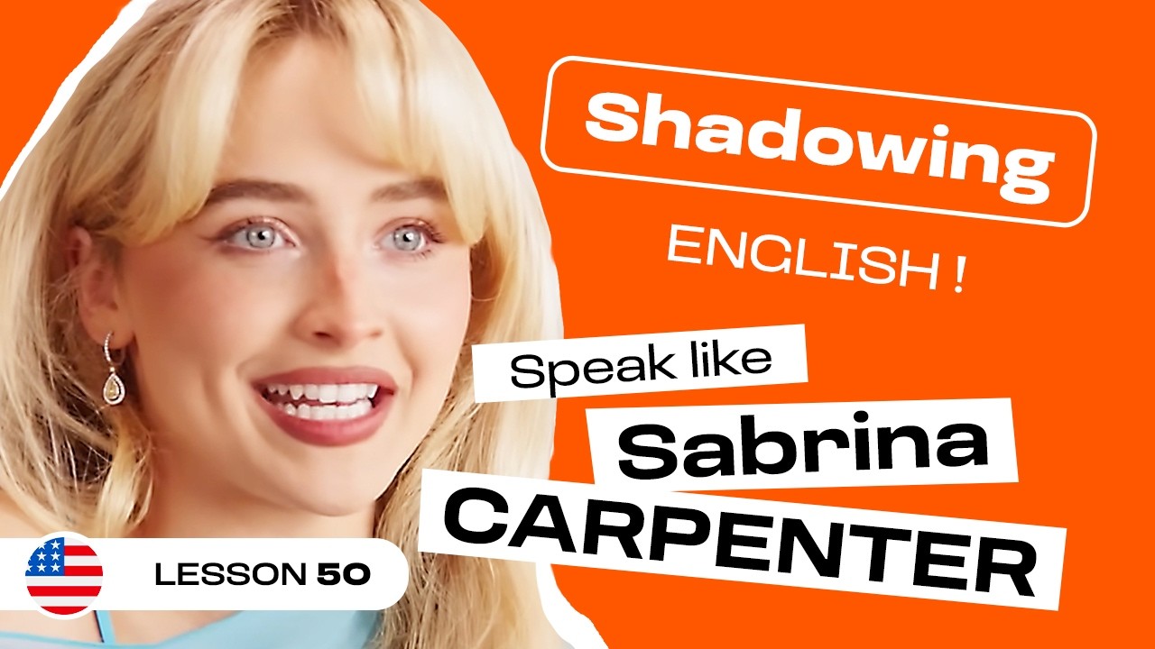 Shadowing English Practice with Sabrina Carpenter | Kitchen & Cooking Vocabulary (Lesson #50)