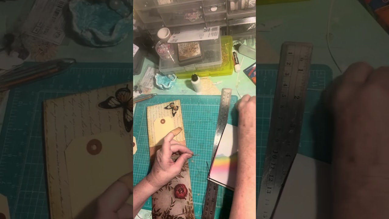 Completed #junkjournal #diy #lapbook Made from mail from a college part 3 ￼#giveaway ended