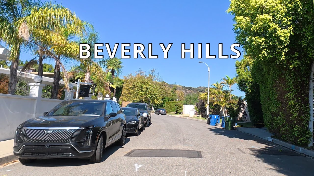 Driving Beverly Hills, Tower Grove, Los Angeles, CA