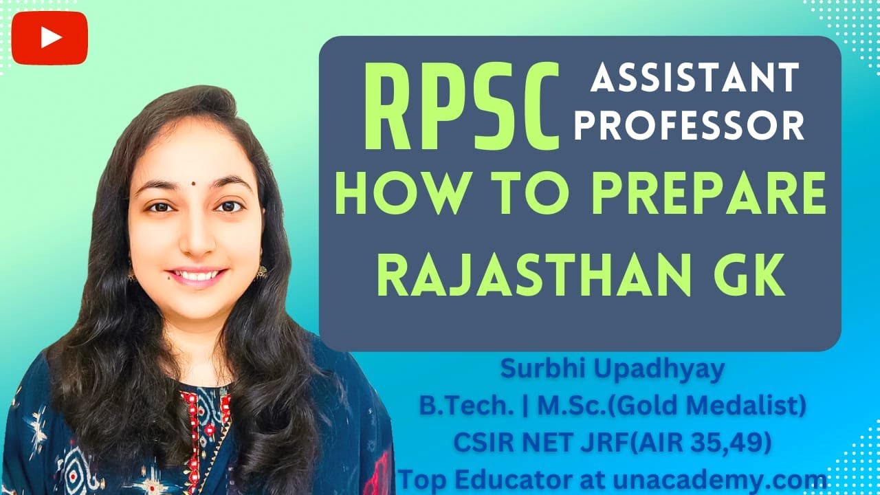 RPSC Assistant Professor PAPER-3 - How to Prepare Rajasthan GK
