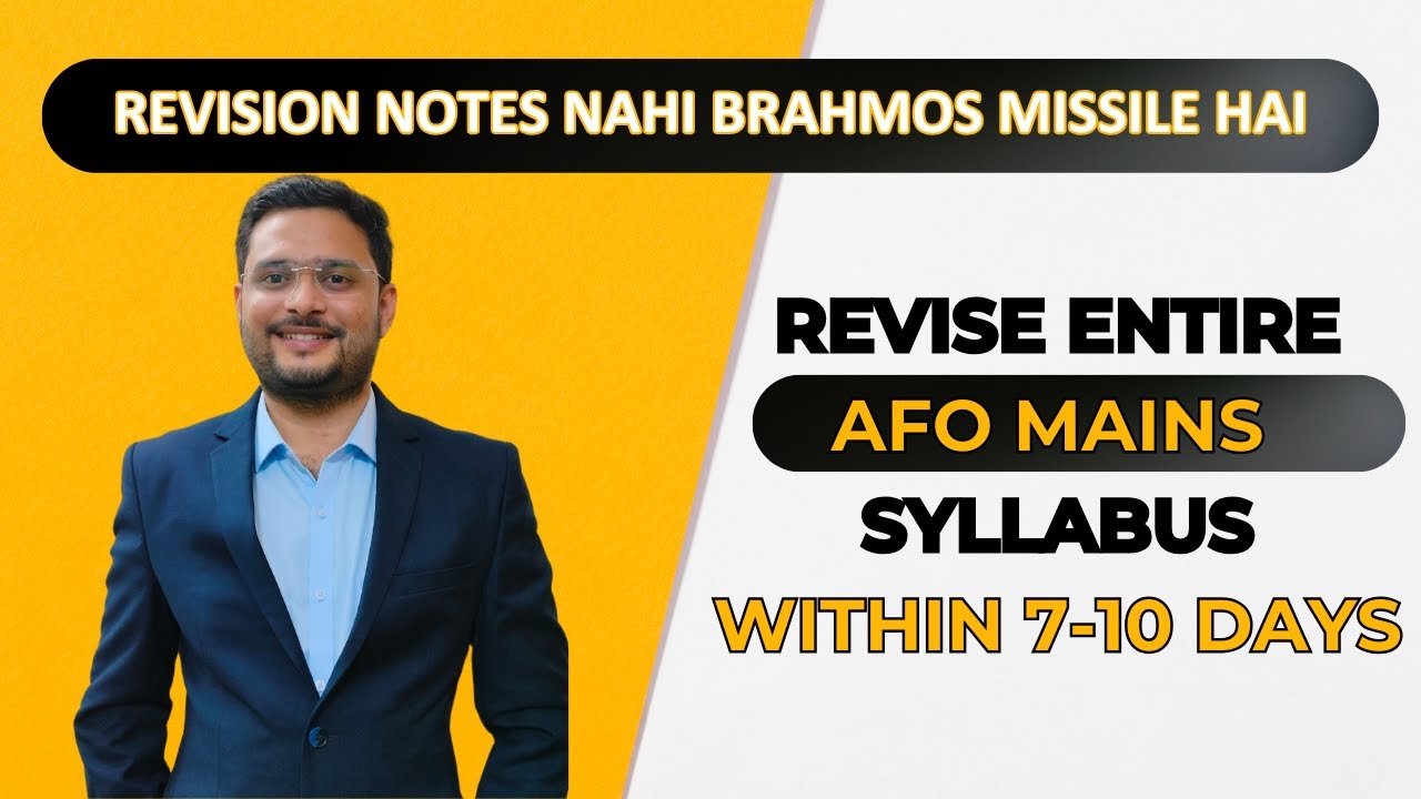 How To Revise Complete IBPS AFO Mains Syllabus in 7-10 Days | FINGERTIPS Revision Notes For IBPS AFO