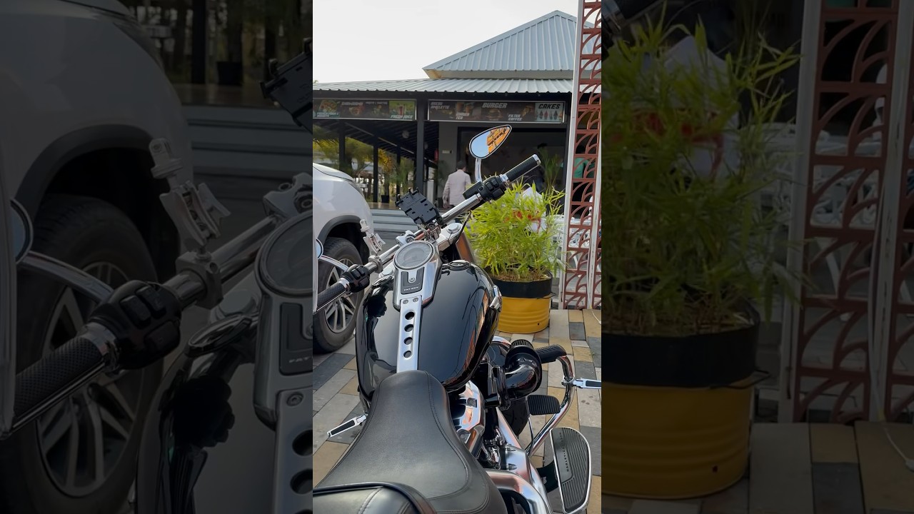 Harleydavidson fatboy with drag bars🤩 