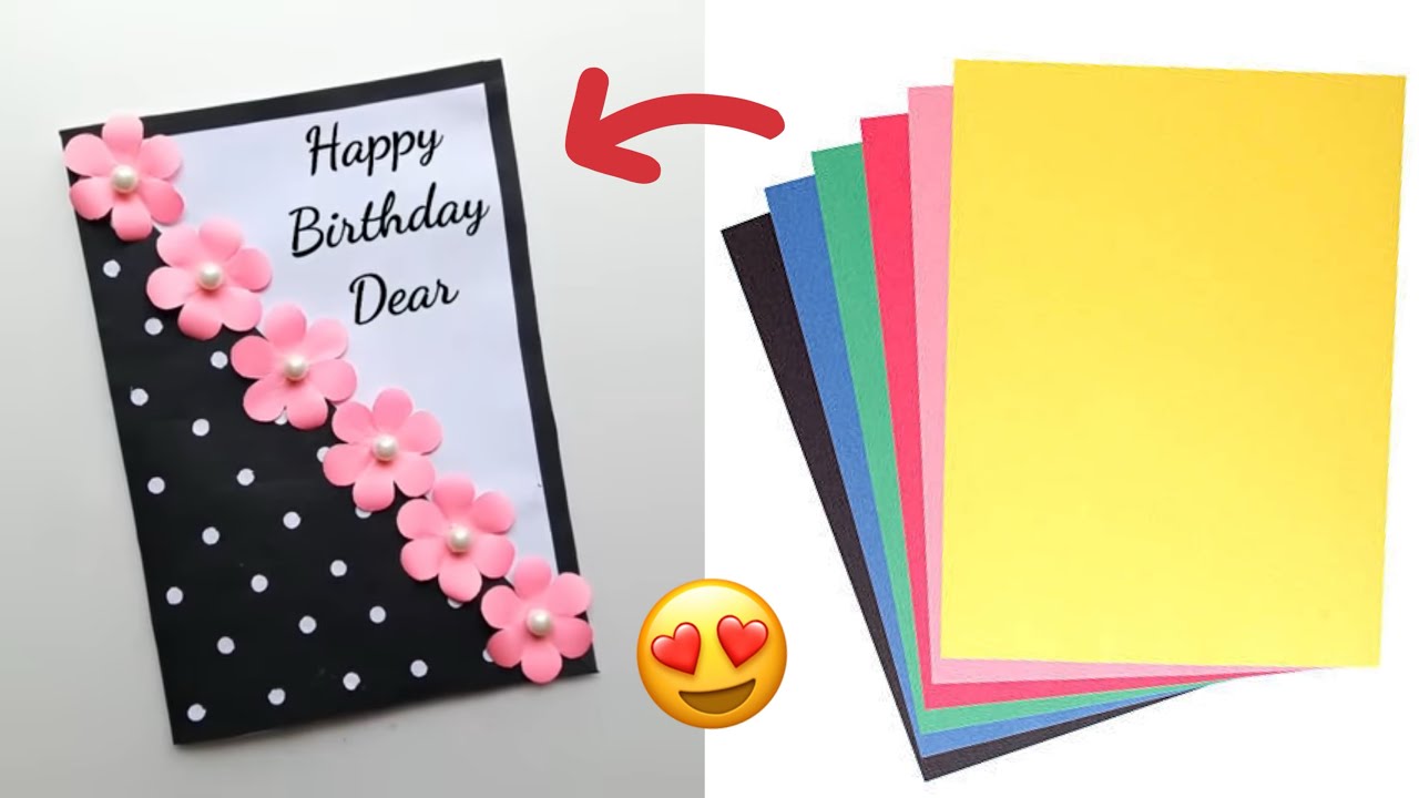 DIY Easy Birthday Card idea | DIY birthday greeting card | Happy Birthday card | Card making