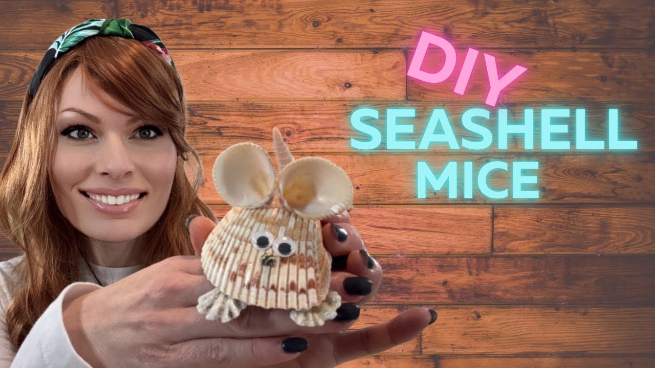 Crafting Shell Mice: Fun with Atlantic & Yellow Prickly Cockle Shells! 🐚🖍️