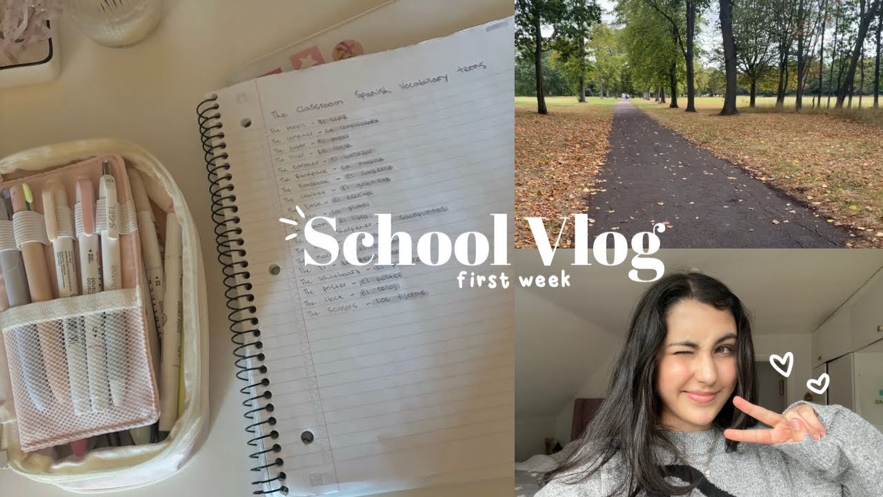 First week in sixth form/college 📓 grwm, autumn walks, studying, friends 