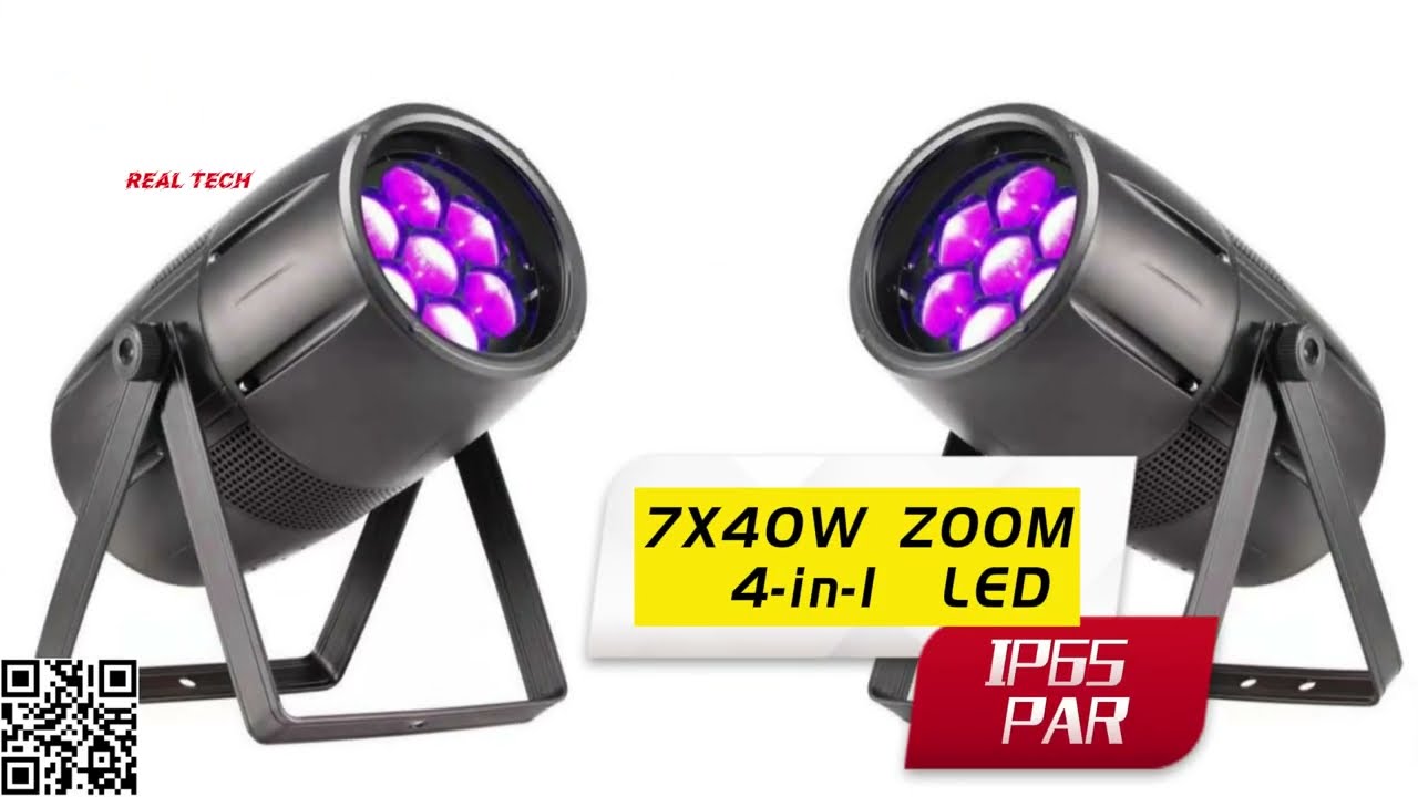 #zoom #ledlights #stage #professional #show #new #2023 7X40W 4-in1 RGBW ZOOM QUAD WATERPROOF PAR